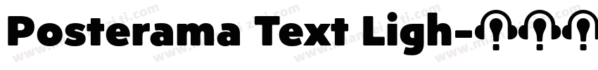 Posterama Text Ligh字体转换